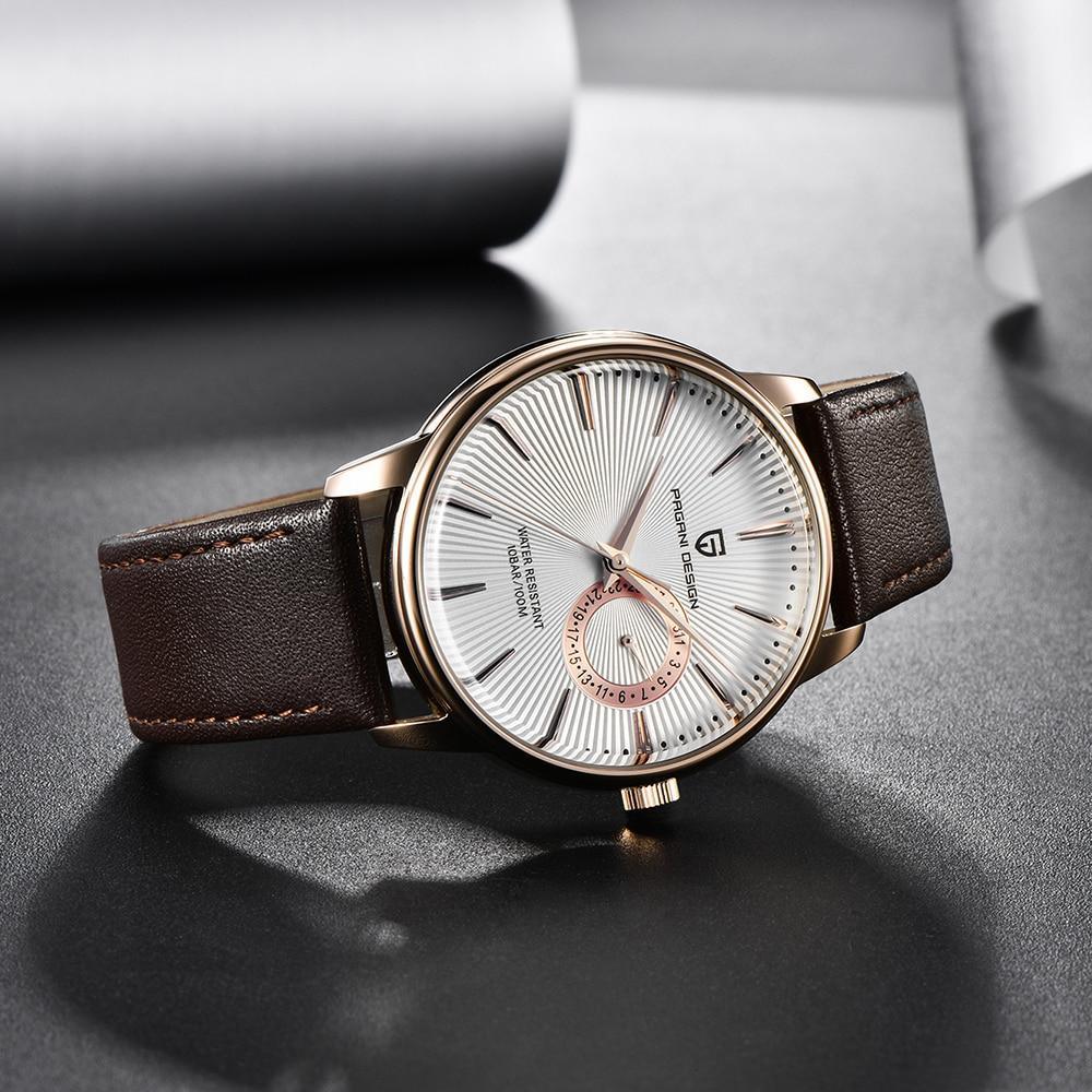 New Simple Luxury Mens Quartz Watch Casual Leather Strap Design Waterproof Comfortable Wrist Watch For Men Stevvex