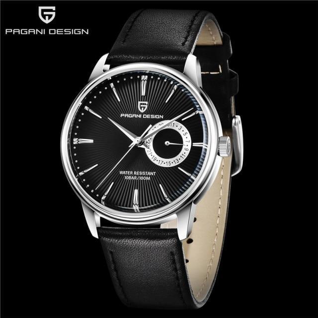 New Simple Luxury Mens Quartz Watch Casual Leather Strap Design Waterproof Comfortable Wrist Watch For Men Stevvex