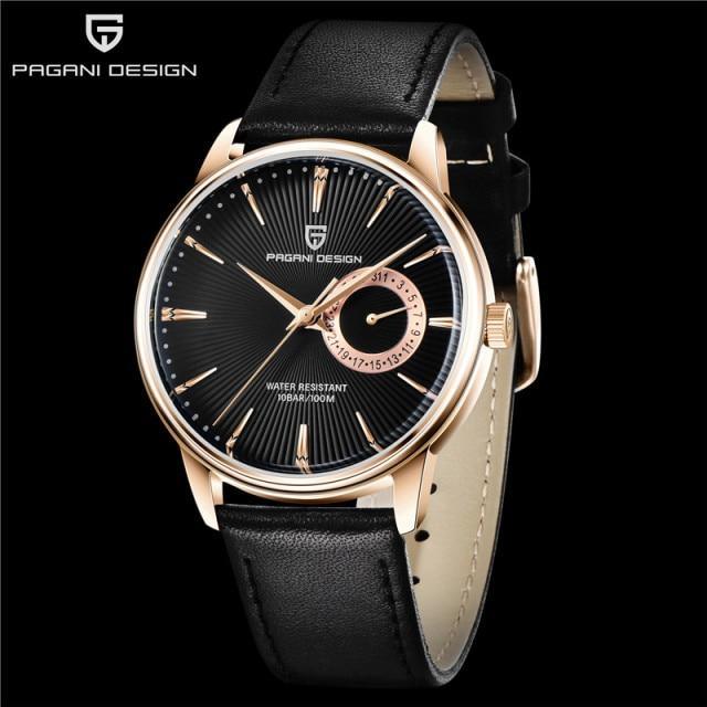 New Simple Luxury Mens Quartz Watch Casual Leather Strap Design Waterproof Comfortable Wrist Watch For Men Stevvex