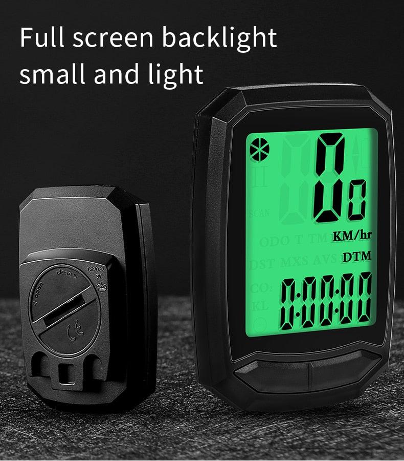Waterproof Bicycle Computer Wireless And Wired MTB Bike Cycling Odometer Stopwatch Speedometer LED Digital Bicycles Computer Odometer Speedometer Max Distance Time For Trainer Stevvex