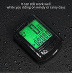 Waterproof Bicycle Computer Wireless And Wired MTB Bike Cycling Odometer Stopwatch Speedometer LED Digital Bicycles Computer Odometer Speedometer Max Distance Time For Trainer Stevvex