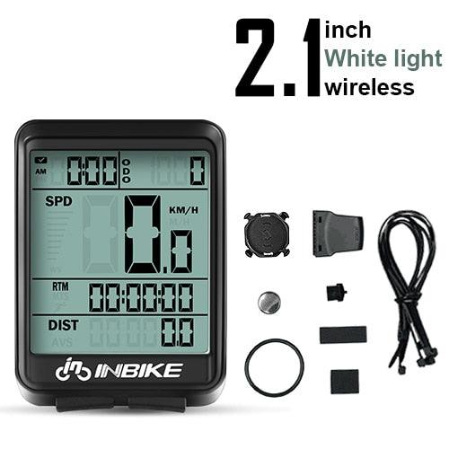 Waterproof Bicycle Computer Wireless And Wired MTB Bike Cycling Odometer Stopwatch Speedometer LED Digital Bicycles Computer Odometer Speedometer Max Distance Time For Trainer Stevvex