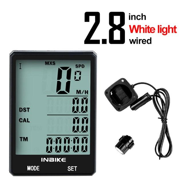 Waterproof Bicycle Computer Wireless And Wired MTB Bike Cycling Odometer Stopwatch Speedometer LED Digital Bicycles Computer Odometer Speedometer Max Distance Time For Trainer Stevvex