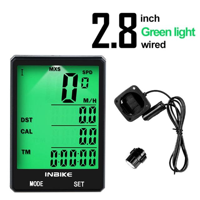 Waterproof Bicycle Computer Wireless And Wired MTB Bike Cycling Odometer Stopwatch Speedometer LED Digital Bicycles Computer Odometer Speedometer Max Distance Time For Trainer Stevvex