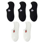 5 Pairs Kawaii Cute Animal Print Socks Set Invisible Happy Fashion Ankle Funny Socks Set Girl Cotton Summer Silicone Non-slip Boat Socks Ankle Socks For Men And Women