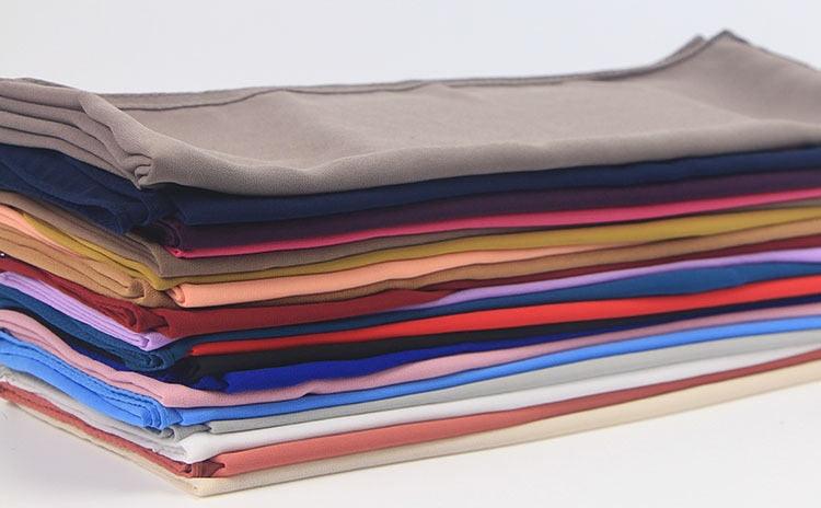 New Long Solid Colorful Soft Chiffon Hijab Elegant Scarf Wrap Lightweight Islamic Head Wear Escharpe Shawls Headband Stole Muslim Hijabs Wrap Headscarf Scarves Colors For Women Stevvex