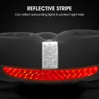 Bike Saddle Mountain Road Bike Seat PU Leather Gel Filled Cycling Cushion Comfortable Shockproof Bicycle Saddle Seat Cushion For Men Comfort Bike Saddle Anti-Slip Bicycle Saddle Waterproof Bicycle Seat For Mountain Bike Seat Stevvex