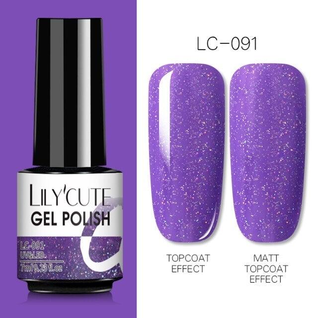 2022 New Fashion Purple Womens Nail Gel 7ml Permanent UV LED Base Matte Glossy Luxury Colorful Effect Nail Gel for Women and Girls Stevvex