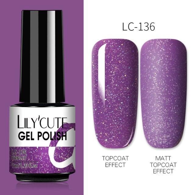 2022 New Fashion Purple Womens Nail Gel 7ml Permanent UV LED Base Matte Glossy Luxury Colorful Effect Nail Gel for Women and Girls Stevvex