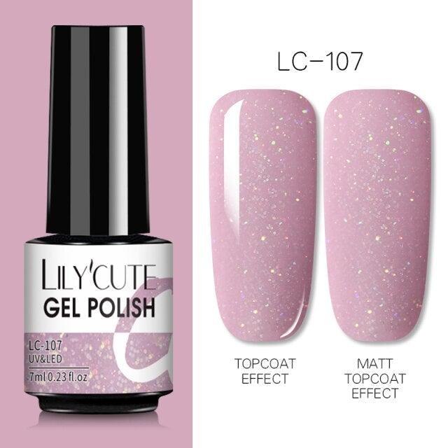 2022 New Fashion Purple Womens Nail Gel 7ml Permanent UV LED Base Matte Glossy Luxury Colorful Effect Nail Gel for Women and Girls Stevvex