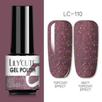2022 New Fashion Purple Womens Nail Gel 7ml Permanent UV LED Base Matte Glossy Luxury Colorful Effect Nail Gel for Women and Girls Stevvex