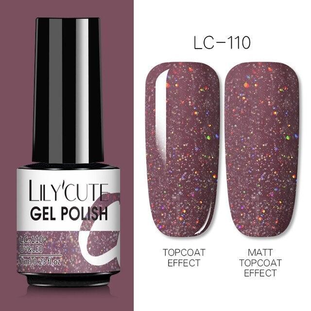 2022 New Fashion Purple Womens Nail Gel 7ml Permanent UV LED Base Matte Glossy Luxury Colorful Effect Nail Gel for Women and Girls Stevvex