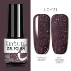 2022 New Fashion Purple Womens Nail Gel 7ml Permanent UV LED Base Matte Glossy Luxury Colorful Effect Nail Gel for Women and Girls Stevvex