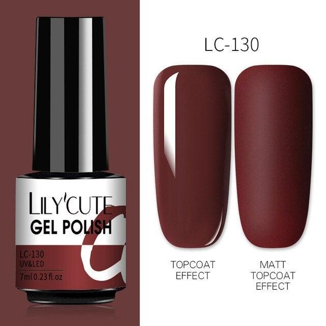 2022 New Fashion Purple Womens Nail Gel 7ml Permanent UV LED Base Matte Glossy Luxury Colorful Effect Nail Gel for Women and Girls Stevvex
