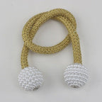 Pearl Magnetic Curtain Clip Curtain Holder Tieback Buckle Clips Hanging Ball Buckle Tie Back Curtain Accessories Home Decor  Decorative Curtain Holdbacks Crystal Tie Backs For Curtains Curtain Holders For Window Draperies Stevvex