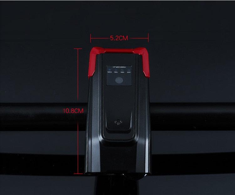 4000mAh Bicycle Front Light Set USB Rechargeable Smart Headlight With Horn 800 Lumen LED Bicycle Light Set USB Rechargeable Super Bright  Bike Headlight Stevvex