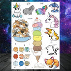 Realistic Black Temporary Small Big Tattoos Space Planets Animals Tatoos Waterproof  Face Hands Tattoos For Girls Mens Stevvex