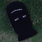 Embroidery Three-hole Balaclava Knit Hat Army Tactical CS Winter Ski Riding Mask Beanie Prom Party Mask Warm Mask Three 3 Hole Balaclava Knit Hat Ski Mask 3-Hole Knit Hat Full Face Cover Balaclava Hats Funny Party Embroidery Beanies Caps Stevvex