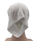 NEW Soft Cotton Hijab Breathable Turban Tie Under Scarf Elegant Ear Hole Stretch Inner Hijabs Lightweight Turban Round Front Under Hijab Caps Female Turban Bonnet Stevvex