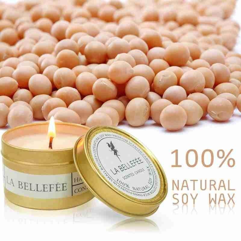 Natural Soy Wax Scented Tin Candle Aromatherapy Candles Scented Candles Gift Set for Women Soy Candle Portable Travel Tin Candles For Stress Relief Wedding Gift Festival Party Home Decoration Scented Soy Candles Stevvex