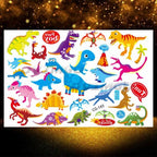 Small 3D Dinosaur Temporary Sticker Tattoos Colorful Tiny Tattoos For Party Children Stevvex