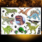Small 3D Dinosaur Temporary Sticker Tattoos Colorful Tiny Tattoos For Party Children Stevvex