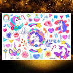 Small 3D Dinosaur Temporary Sticker Tattoos Colorful Tiny Tattoos For Party Children Stevvex