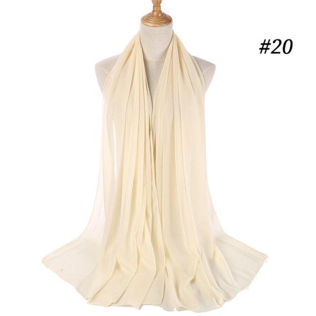 Winter Fashion Long Solid Color Soft Muslim Bubble Chiffon Hijab Scarf Shawls Hijab Elegant Scarf Wrap Lightweight Islamic Head Wear Escharpe Shawls Headband Wraps Lightweight Head Scarves Ladies Hijabs For  Women Stevvex
