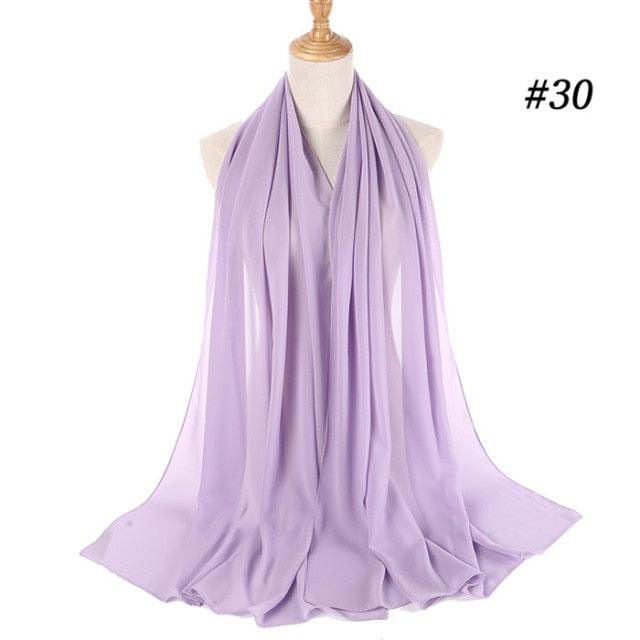 Winter Fashion Long Solid Color Soft Muslim Bubble Chiffon Hijab Scarf Shawls Hijab Elegant Scarf Wrap Lightweight Islamic Head Wear Escharpe Shawls Headband Wraps Lightweight Head Scarves Ladies Hijabs For  Women Stevvex