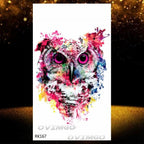 New Black Wolf Forest Sticker Tattoos Temporary Tree Fierce Animal Body Tattoo Luxury Design Custom Tatoos For Mens