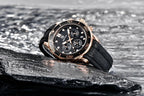 Black Multifunctional Sport Men Watches Luxury Quartz Watches Fashion Chronograph Stylish Elegant Comfortable Watch For Men Stevvex