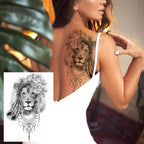 Realistic Tattoos Temporary Womens Flower Sticker Tattoos Waterproof Women Body Art Fake Legs Tattoo Stickers Stevvex