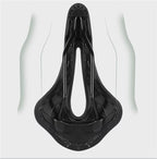 Leather Bike Saddle Road Bike Front Seat Cycling Saddles For Mens Breathable Hollow Cushion Bicycle Saddle Comfort Bike Saddle Ergonomic Waterproof Bicycle Seat For Road Bike Mountain Bike Seats Stevvex