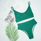 Swimwear Women Ribbed Bathing Suit Female Push Up Bikini Set Women's Bathing Suit Lace up Bikini Ribbed Two Piece Swimsuit Beachwear High Waist Bikini Women's Swimsuit Stevvex