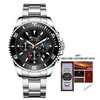 TREND New Men's Elegant Watch Waterproof And Scratch Resistant Stylish Stainless Steel Durable Wrist Watch