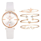 Elegant Style Fashion Womens Watch Luxury Leather Band Analog Quartz Wrist Watch Women Dress Leather Band Thin Minimalist Casual Simple Dress Analog Quartz Wristwatch