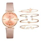 Elegant Style Fashion Womens Watch Luxury Leather Band Analog Quartz Wrist Watch Women Dress Leather Band Thin Minimalist Casual Simple Dress Analog Quartz Wristwatch