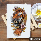 Realistic 3D Wolf Moon Temporary Tattoo Sticker Waterproof Stylish Body New Luxury Animal Tattoo For Men Women Stevvex