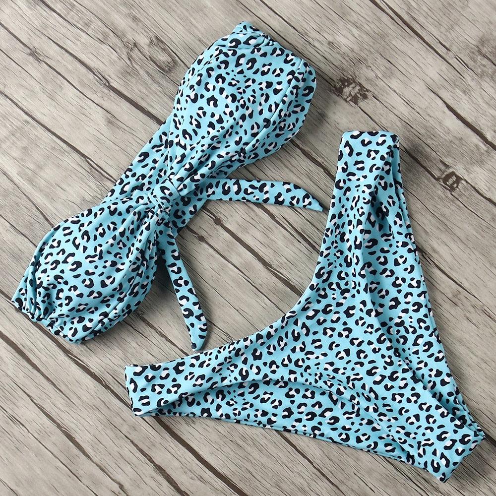 Solid Bikini Set Swimsuit Women Bikini Swimwear Female Halter Top Bathing Suit Swimming Wear Bikini High Cut Swimsuit High Waist Plus Size Summer Swimwear Stevvex