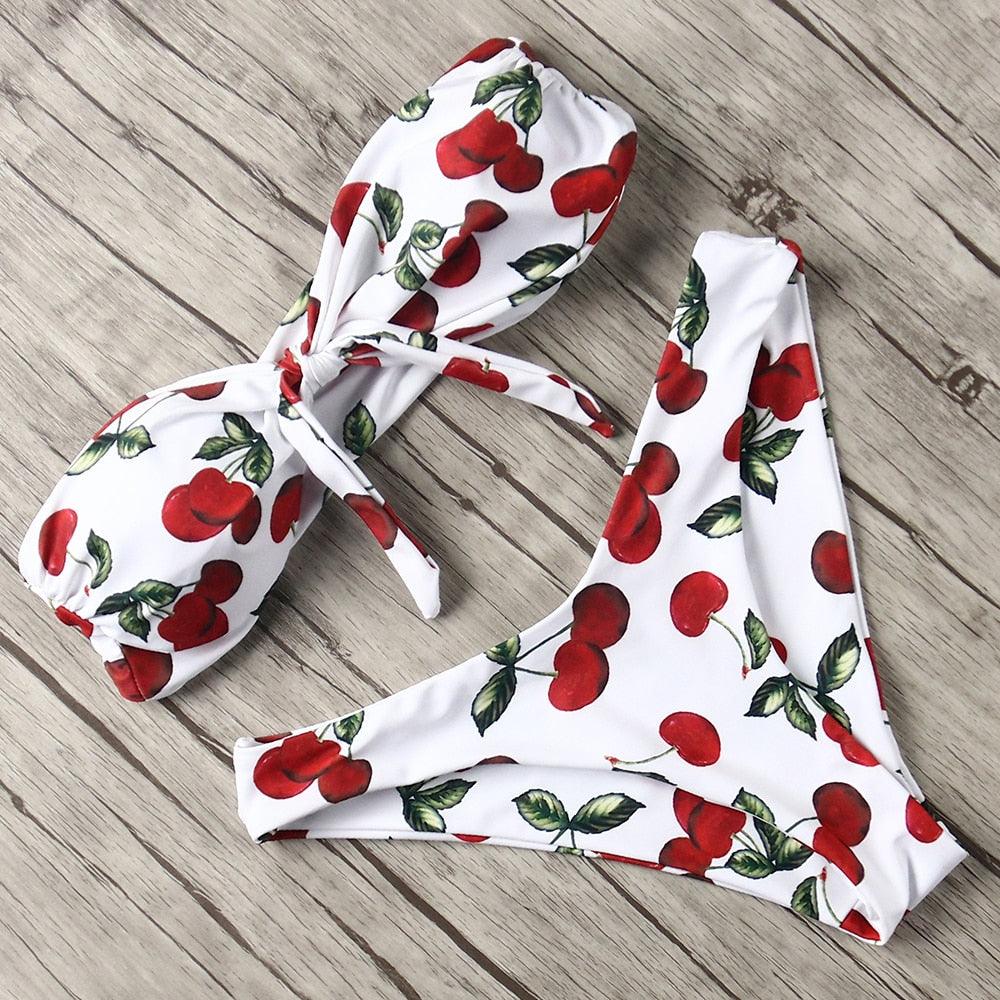 Solid Bikini Set Swimsuit Women Bikini Swimwear Female Halter Top Bathing Suit Swimming Wear Bikini High Cut Swimsuit High Waist Plus Size Summer Swimwear Stevvex