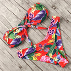 Solid Bikini Set Swimsuit Women Bikini Swimwear Female Halter Top Bathing Suit Swimming Wear Bikini High Cut Swimsuit High Waist Plus Size Summer Swimwear Stevvex
