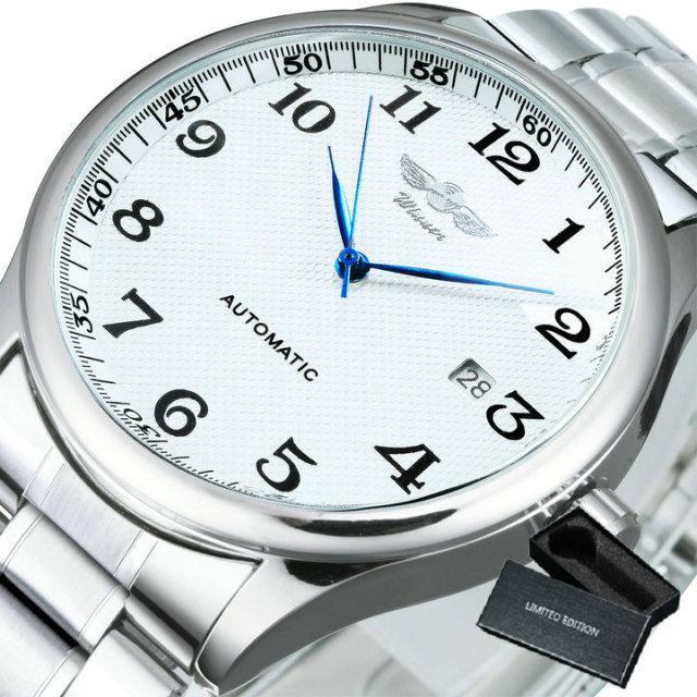 Classic Luxury Men Watch Automatic Wrist Watches Brown Leather Strap Fashionable Design Watches For Men Stevvex