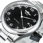 Classic Luxury Men Watch Automatic Wrist Watches Brown Leather Strap Fashionable Design Watches For Men Stevvex