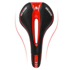 Bike Saddle Mountain Road Bike Seat PU Leather Gel Filled Cycling Cushion Comfortable Shockproof Bicycle Saddle Seat Cushion For Men Comfort Bike Saddle Anti-Slip Bicycle Saddle Waterproof Bicycle Seat For Mountain Bike Seat Stevvex