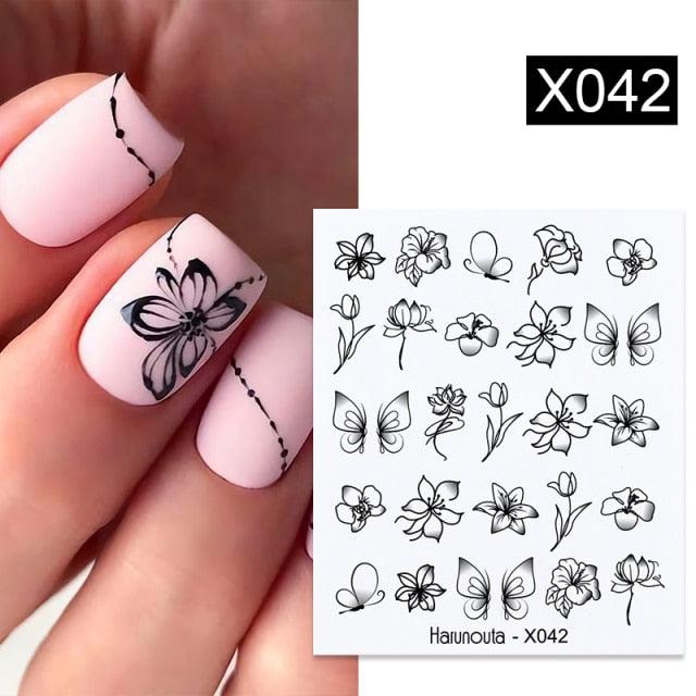 Spring Simple Green Theme Water Decal Sticker Flower Leaf Tree Summer Slider For Manicuring Nail Art Watermarks Art Decoration Manicure Tools Nail Watermark Decals iridescent Decoration Nail Self-Adhesive Decals Nail Stickers Water Transfer Fresh Nail Stevvex