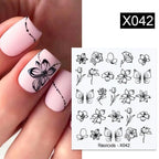 Spring Simple Green Theme Water Decal Sticker Flower Leaf Tree Summer Slider For Manicuring Nail Art Watermarks Art Decoration Manicure Tools Nail Watermark Decals iridescent Decoration Nail Self-Adhesive Decals Nail Stickers Water Transfer Fresh Nail Stevvex