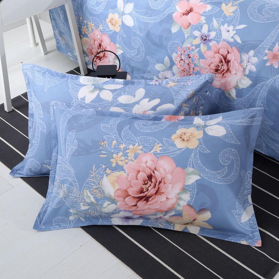 2pcs Silk Pillowcase For Hair And Skin With Hidden Zipper Print Pillow Case Adult Thick Pillow Case For Home Decor King Size Pillow Case Stevvex