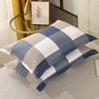2pcs Silk Pillowcase For Hair And Skin With Hidden Zipper Print Pillow Case Adult Thick Pillow Case For Home Decor King Size Pillow Case Stevvex