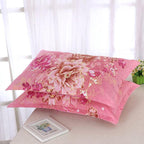 2pcs Silk Pillowcase For Hair And Skin With Hidden Zipper Print Pillow Case Adult Thick Pillow Case For Home Decor King Size Pillow Case Stevvex