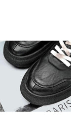 Mens Handmade Sneakers Leather Breathable Dress Shoes Luxury Shoes Casual Shoes Flat Footwear Classic Black White Men Fashion Walking Leather Mens Sneakers Stevvex